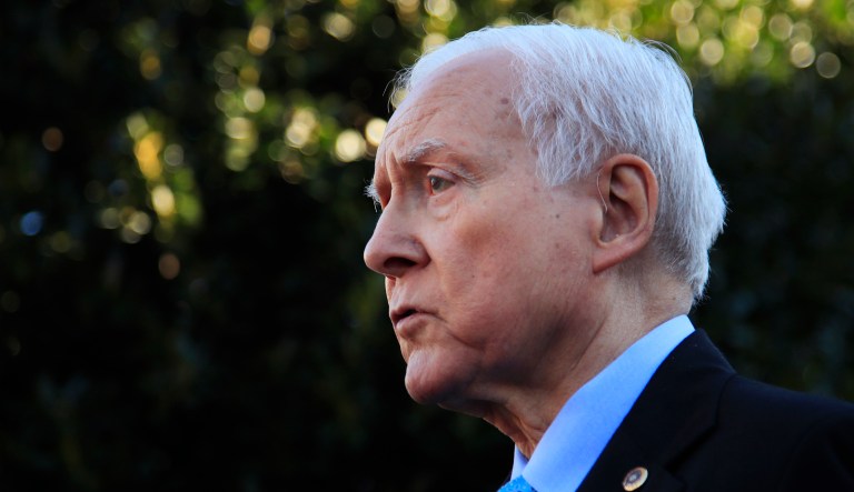 Senate Finance Committee Chairman Orrin Hatch, R-Utah, previously signaled plans to step aside after seven terms and clear a path for Romney, the 2012 Republican presidential nominee and a prominent Trump critic, to succeed him. But now he is reconsidering retirement after receiving encouragement from President Trump and his allies, and soaking up praise for shepherding a historic tax overhaul. (AP Photo/Manuel Balce Ceneta)