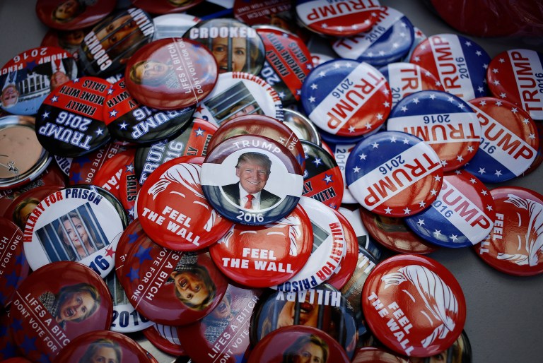 Donald Trump cannot seem to remember that he is running against Hillary Clinton, not Paul Ryan, John McCain, Kelly Ayotte, Khiz Khan and various local fire marshals. (Luke Sharrett/Bloomberg)