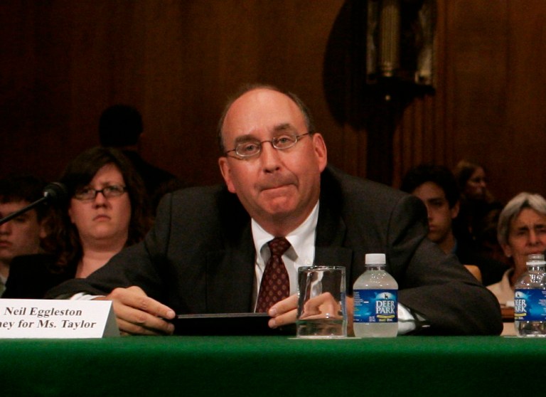 Neil Eggleston is a Washington lawyer who gained prominence as a White House lawyer during congressional investigations into President Clinton's Whitewater real estate transactions. (AP Photo/Evan Vucci)