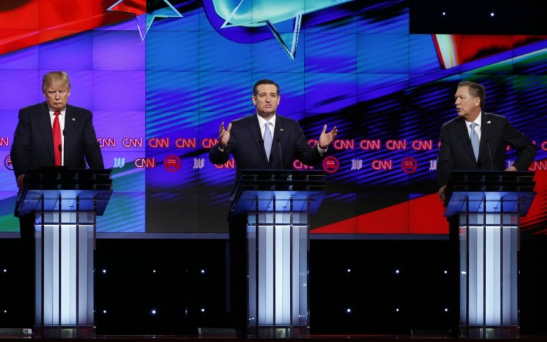 Can John Kasich carry a congressional district or two in Maryland? Can Donald Trump win a majority in Connecticut? Will Ted Cruz hit the 10 percent threshold in both Rhode Island districts? (AP Photo)