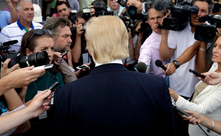 The WHCA’s outgoing president, Carol Lee, and its incoming chief, Jeff Mason, said Thursday they have been —œalarmed by the treatment of the press in the 2016 presidential campaign.—&pound; (AP Photo)