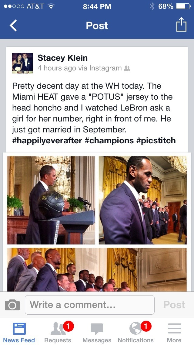 Really, King? Newlywed LeBron James seen soliciting woman’s number — at White House