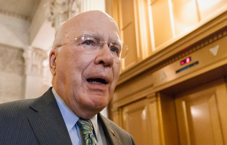 Vermont Democratic Senator Patrick Leahy questioned Alabama Sen. Jeff Sessions about President-elect Trump's past remarks caught on video about using his celebrity status to 
