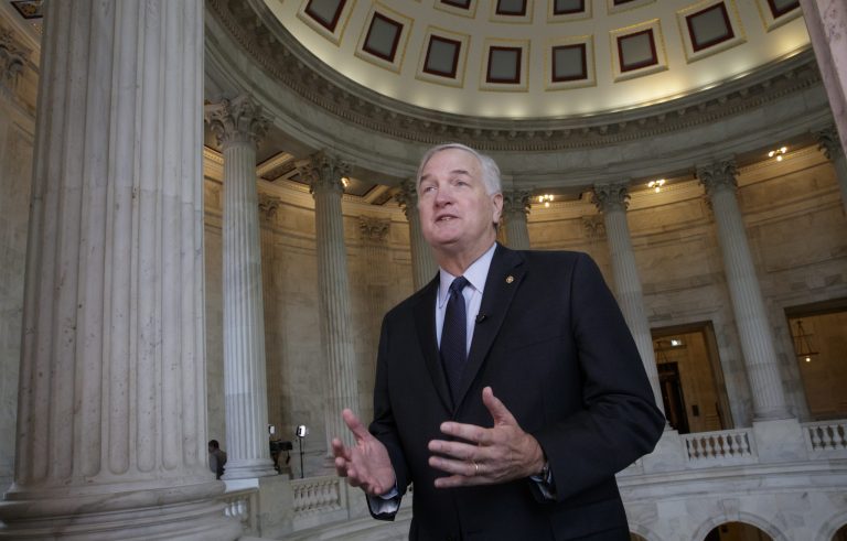 Alabama Governor Robert Bentley's resignation has finally brought Sen Luther Strange some political exoneration.(AP Photo/J. Scott Applewhite)