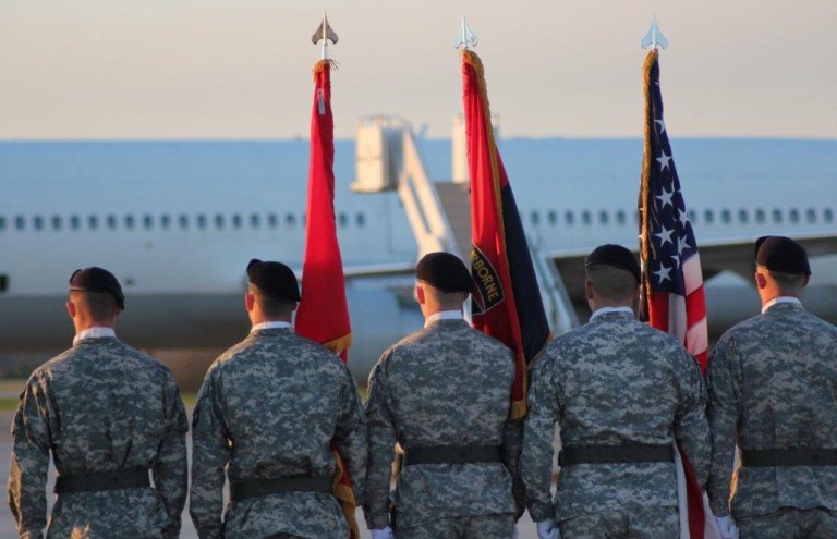 The soldiers are stationed at Fort Campbell. (AP Photo/Brett Barrouquere)