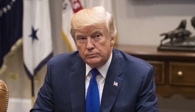 The New York Times editorial board said late Wednesday, the idea to use the 25th Amendment to remove President Trump is a no-go. The Times noted that the amendment was ratified after President John Kennedy's assassination, and was designed for those sorts of dire circumstances. (Kevin Dietsch/Pool via Bloomberg)