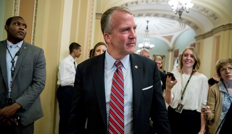 The Pentagon's move to shift $416 million into missile defense will help jumpstart the construction of new interceptors in Alaska to counter North Korea, Sen. Dan Sullivan, R-Alaska, said Friday. (AP Photo/Andrew Harnik)