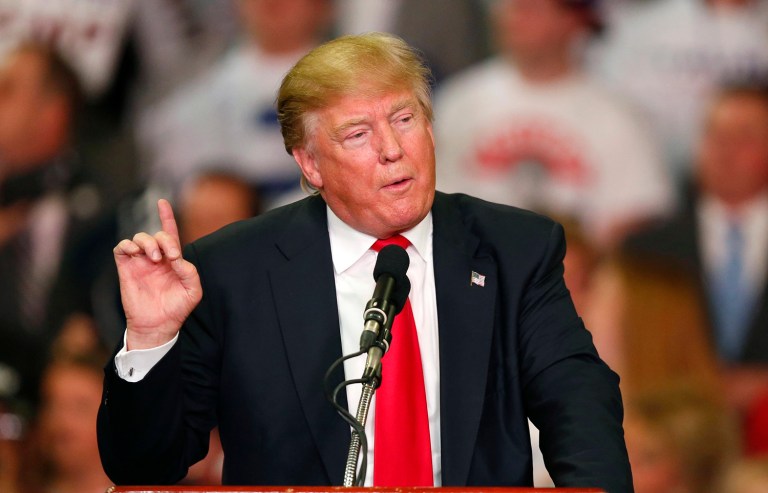 Republican presidential candidate Donald Trump said Tuesday that it would be a terrible idea for a brokered convention to settle the GOP nomination. (AP Photo/Brynn Anderson)