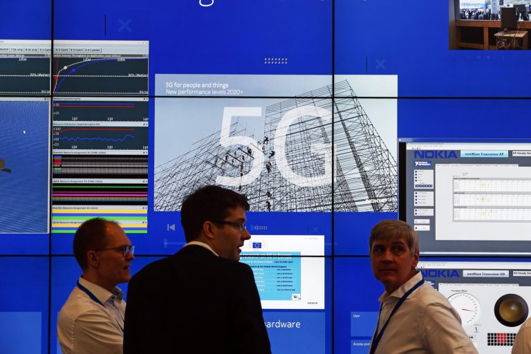 The FCC did not respond to requests for comment on its approach to 5G cybersecurity, but the commission's industry advisory panel, the Communications Security, Reliability and Interoperability Council, is working on a proposal on the issue. (Simon Dawson/Bloomberg)