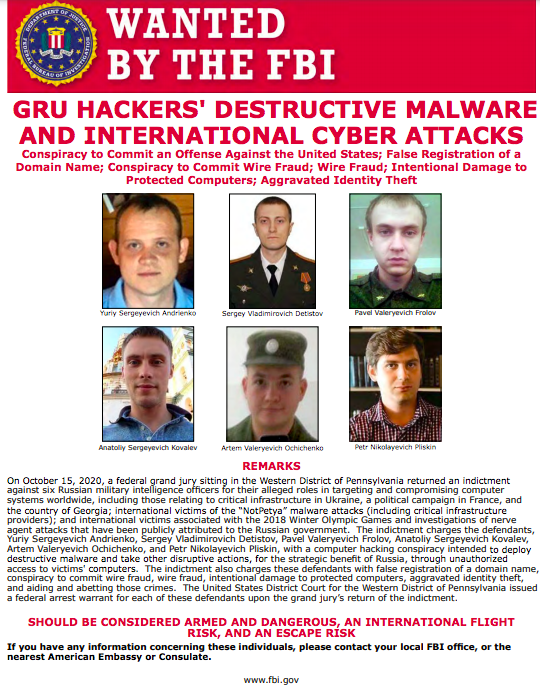 FBI Wanted Poster - GRU Hackers.png