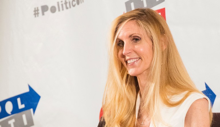 Coulter is the author of In Trump We Trust but she has turned on Trump in the last few weeks, and said Pence is now a 