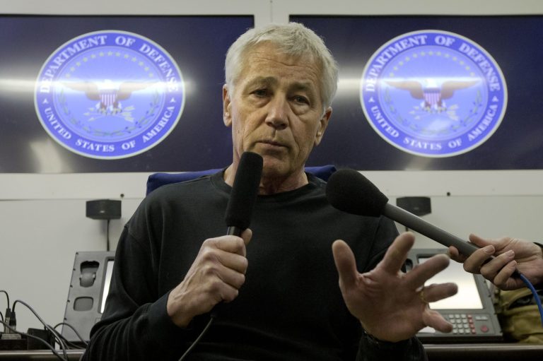 Secretary of Defense Chuck Hagel remarked on Sept. 28 on the budget battle in Congress saying, 