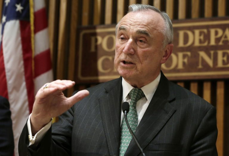 City officials told The New York Times that William Bratton told Mayor Bill de Blasio of his decision to resign last week. (AP Photo)
