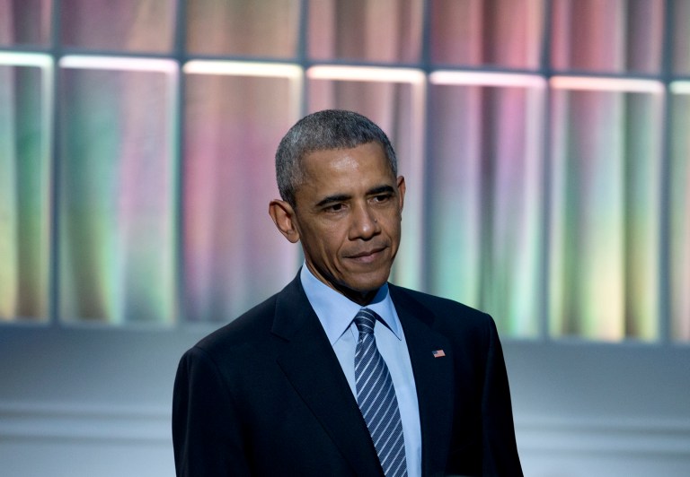 President Obama has no plans to follow Michigan Gov. Rick Synder's lead and drink a glass of tap water during his trip to Flint, Mich. (AP Photo/Carolyn Kaster)