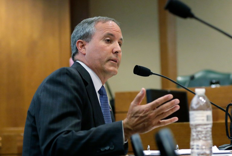 Texas Attorney General Ken Paxton was indicted by a Texas grand jury for his role with the company last summer. (AP Photo/Eric Gay)