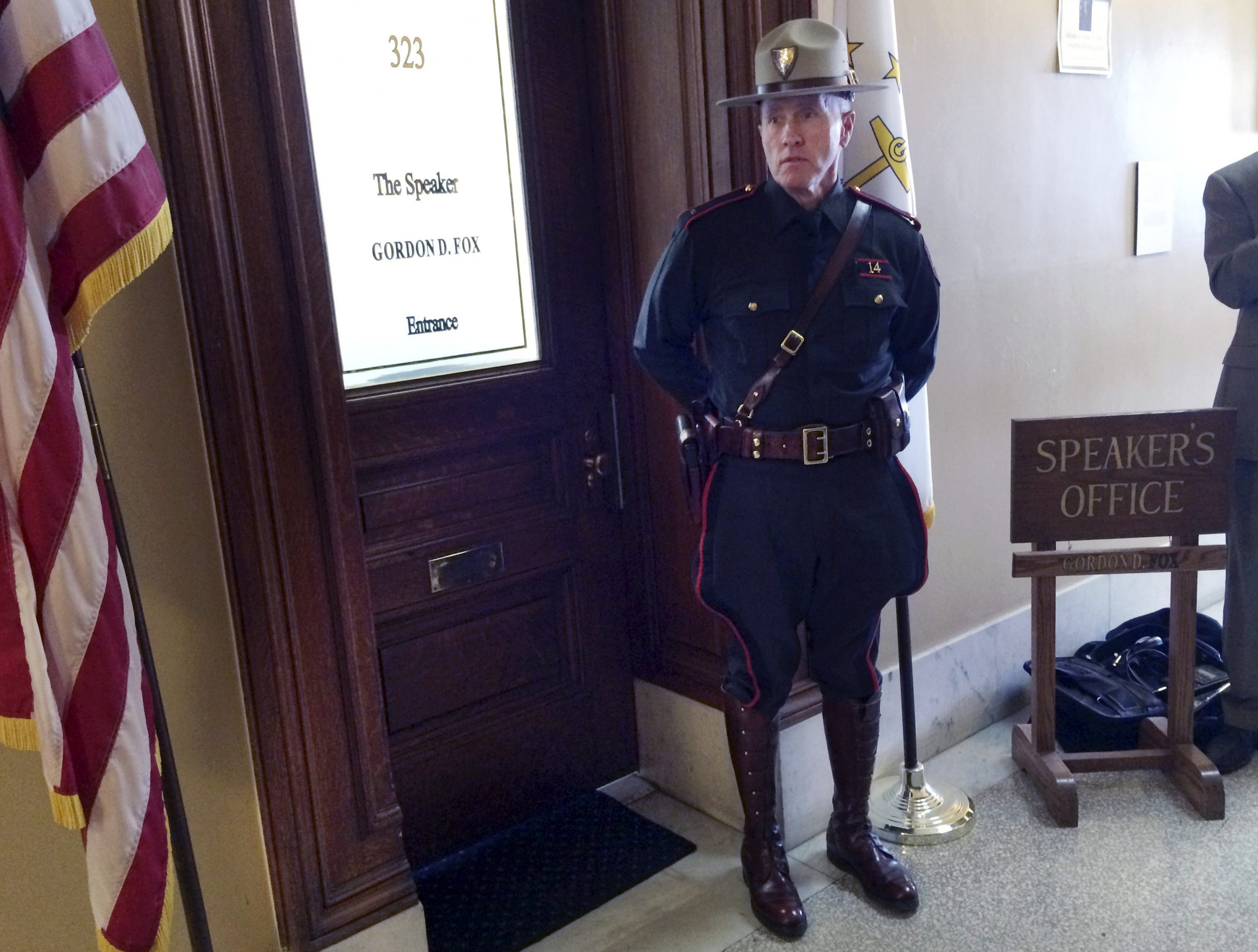 Authorities enter Rhode Island speaker’s office