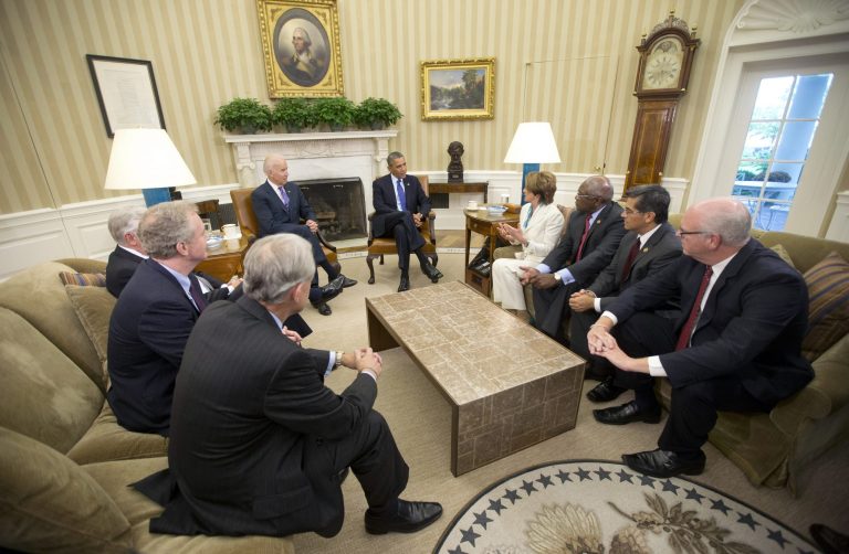 President Obama said he had warned congressional leaders that they were running short of time to end the fiscal crisis. (AP Photo/Pablo Martinez Monsivais)