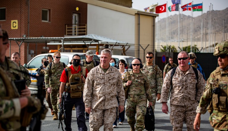 US fighter jets in position to conduct airstrikes over Kabul if needed