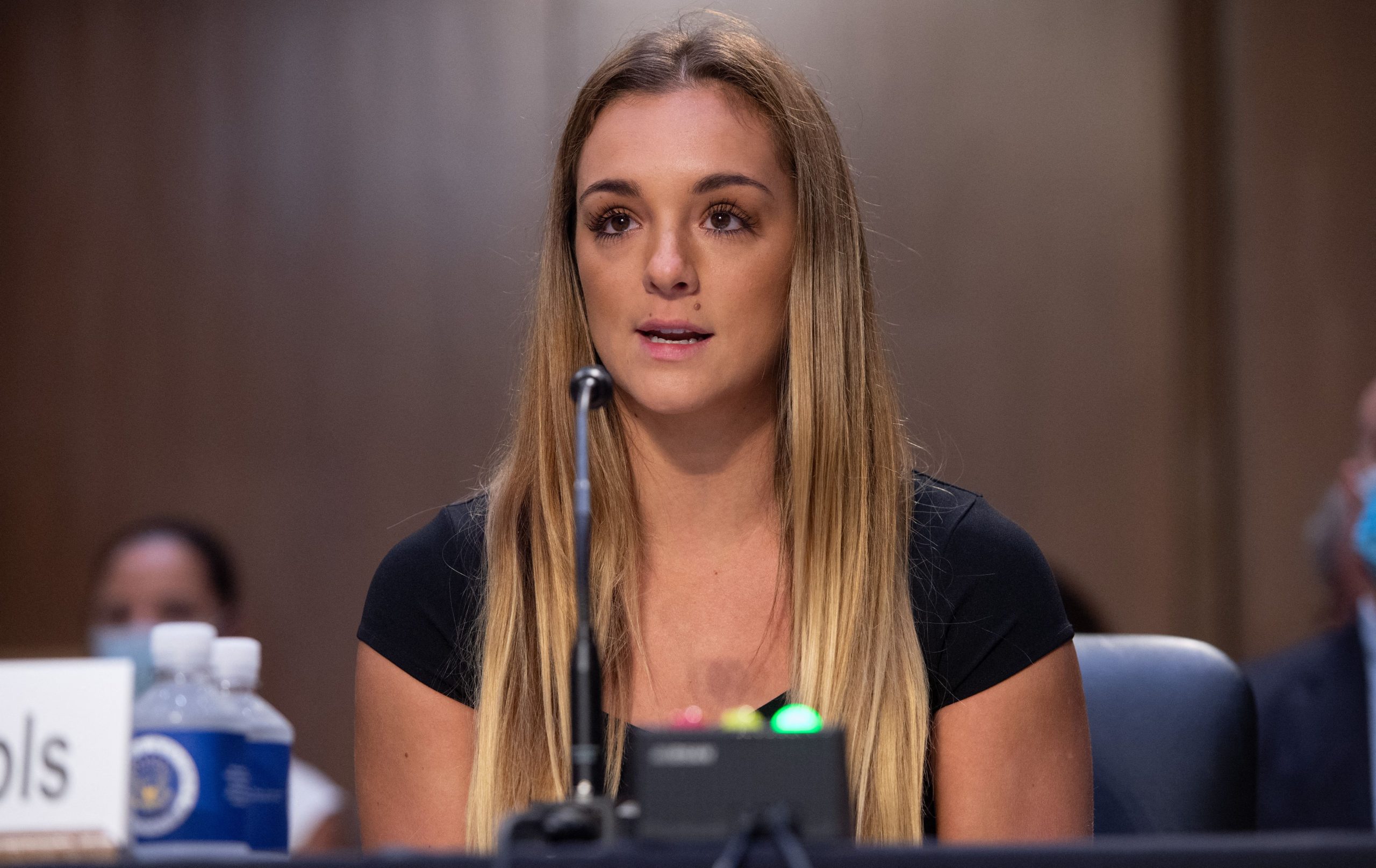 Maggie Nichols testifies during a Senate Judiciary hearing