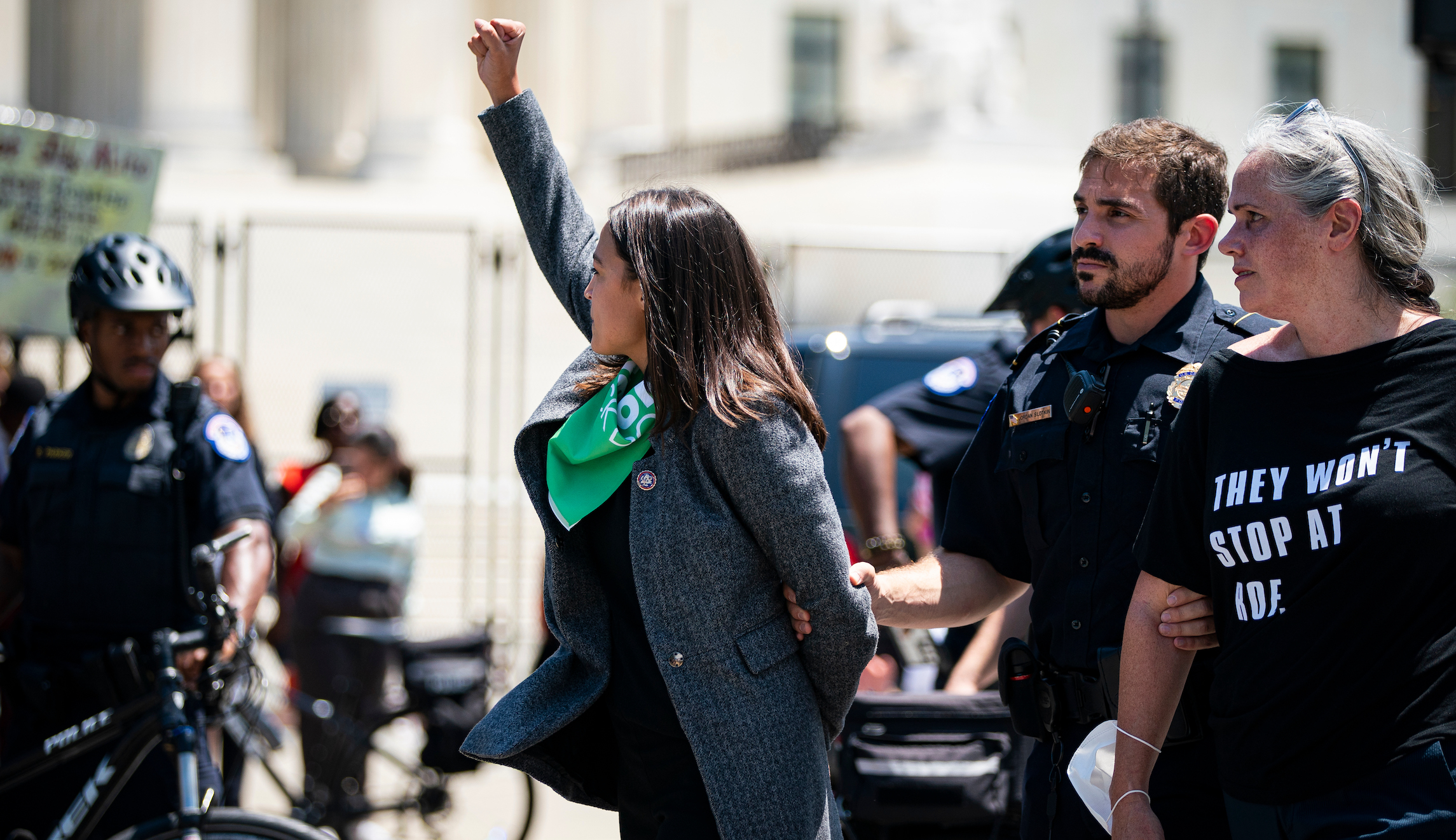 Democratic House Members Protest Supreme Court's Abortion Ruling