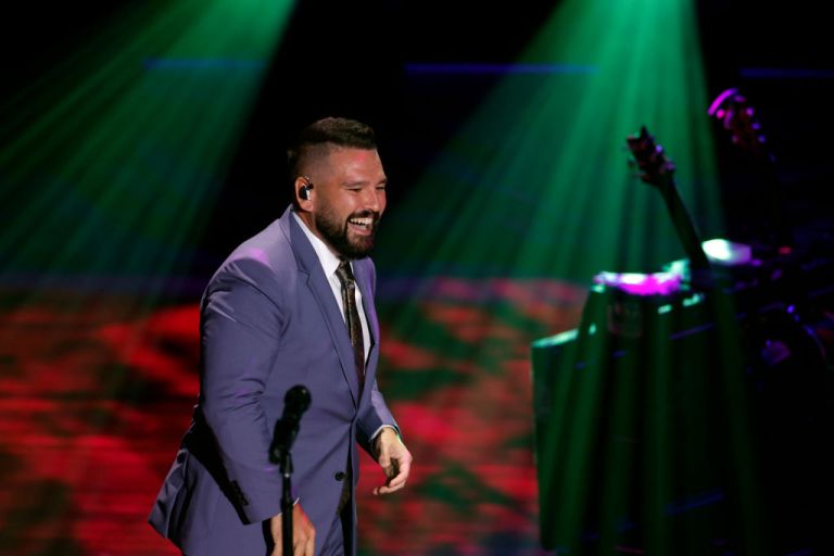 Shay Mooney of Dan + Shay performs during the 15th Annual Academy Of Country Music Honors at Ryman Auditorium on August 24, 2022, in Nashville, Tennessee. 