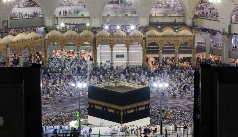 Muslim pilgrims pray at the Grand Mosque, ahead of the annual Hajj pilgrimage in the Muslim holy city of Mecca, Saudi Arabia, Tuesday, Aug. 29, 2017. 