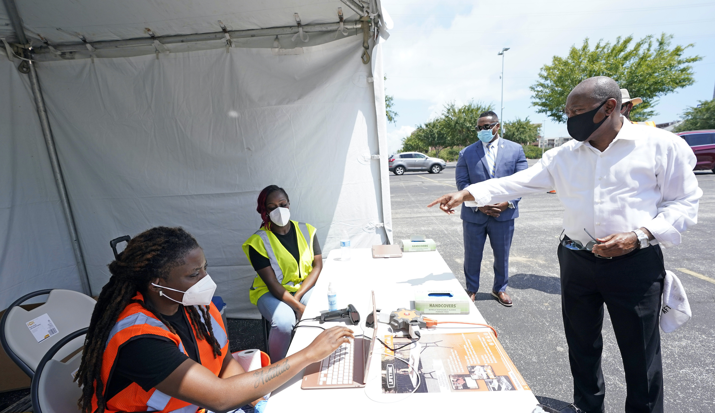 Pandemic hot spots see decline in testing