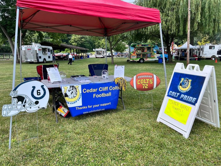 Cedar Cliff Colts High School raffle.