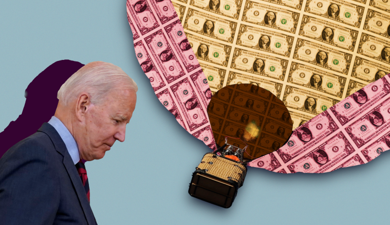 President Joe Biden faces controversy over his approach to spending and inflation.