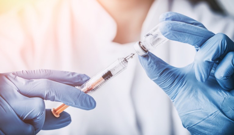 injecting injection vaccine vaccination medicine flu man doctor insulin health drug influenza concept