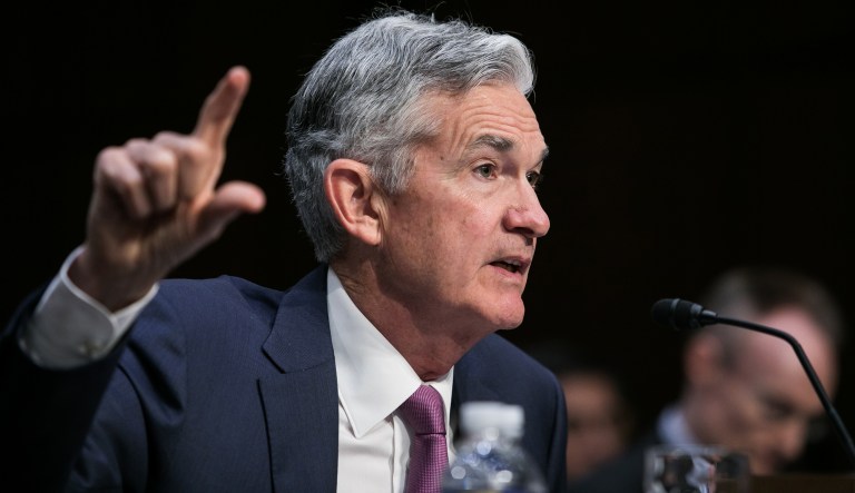 Federal Reserve Board Chair Jerome Powell testifies before the Senate Banking, Housing and Urban Affairs  Committee, on "The Semiannual Monetary Policy Report to the Congress" on Capitol Hill,  Tuesday, July 17, 2018.