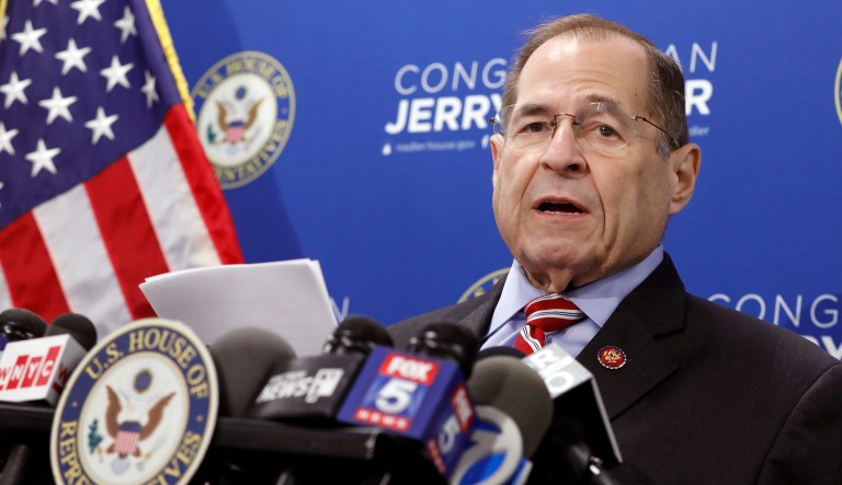 U.S. Rep. Jerrold Nadler, D-NY, Chairman of the House Judiciary Committee, speaks during a news conference, in New York, Wednesday, May 29, 2019.