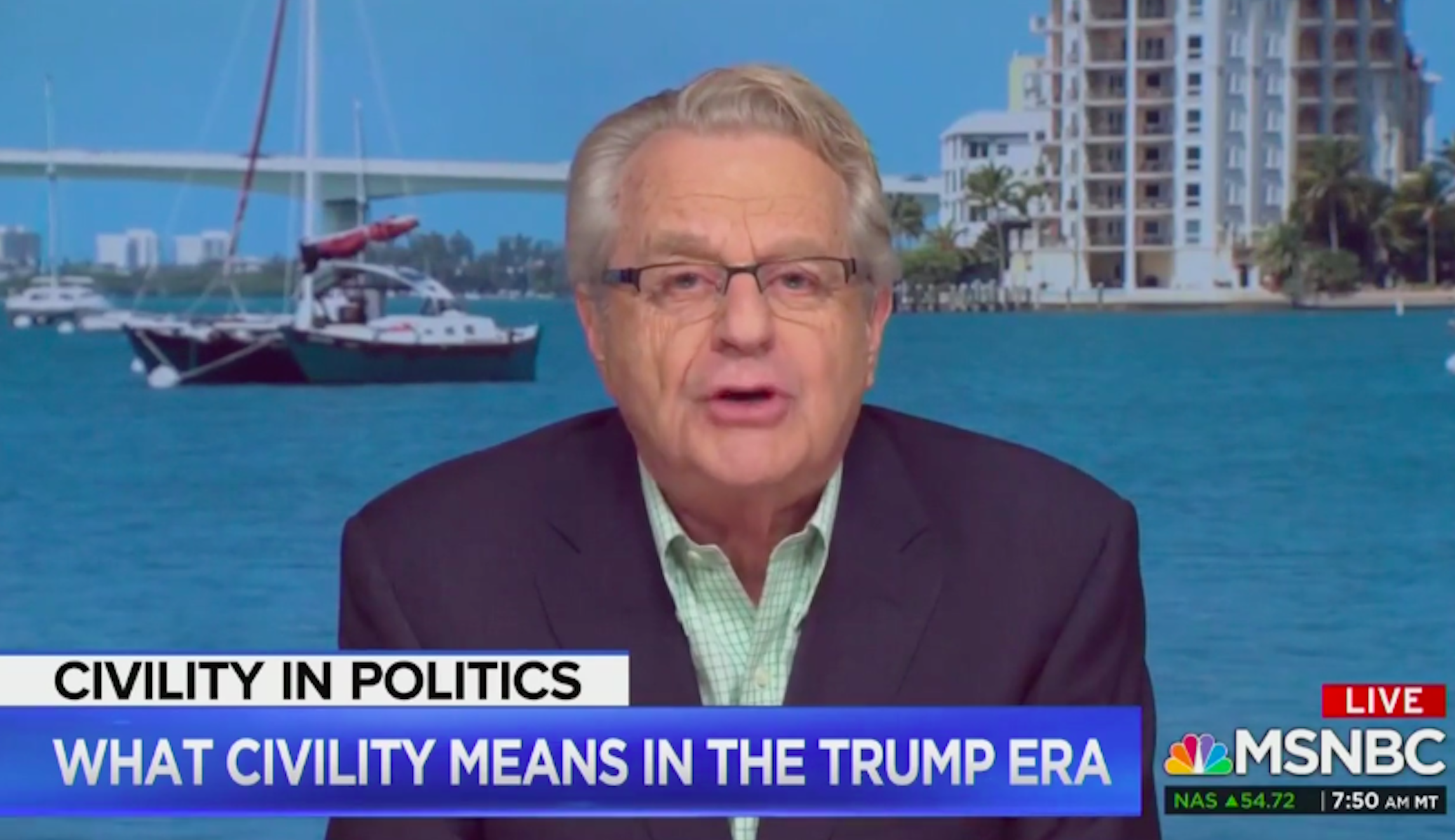 MSNBC’s Stephanie Ruhle questions Jerry Springer for lamenting lack of civility in America