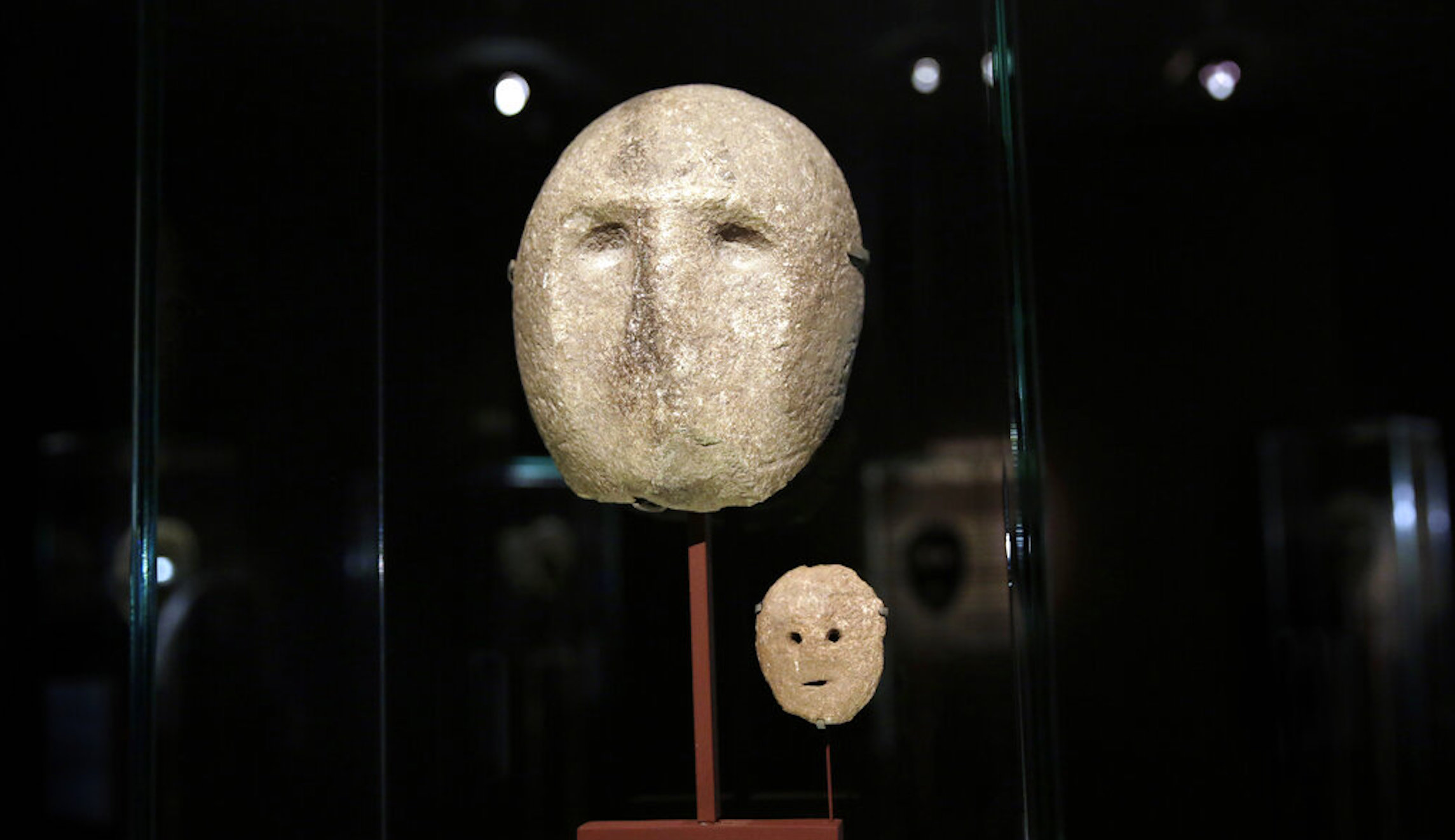 Mideast Israel Ancient Masks