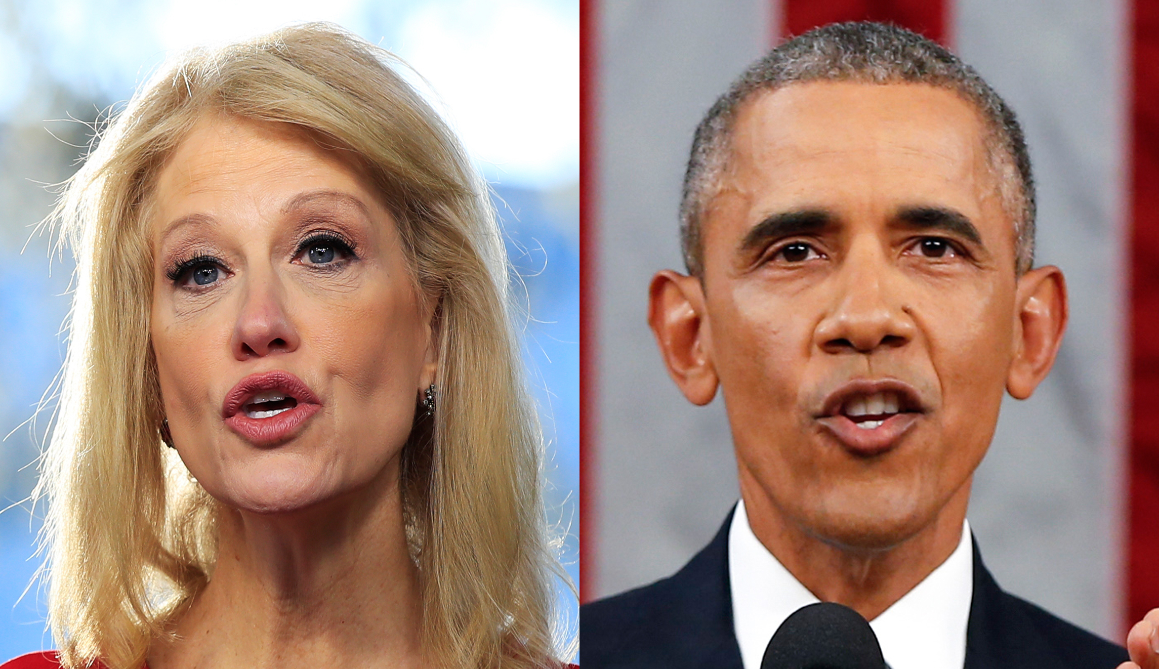 Kellyanne Conway mocks ‘unhappy’ Obama: ‘Trouble in paradise’