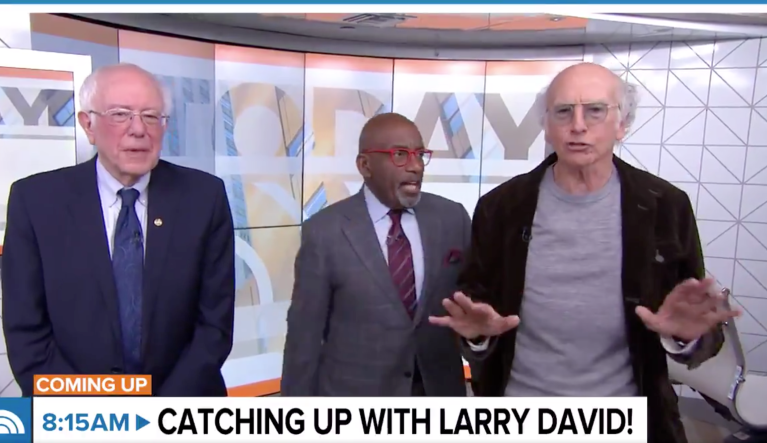 WATCH: Bernie Sanders appears with Saturday Night Live impersonator Larry David