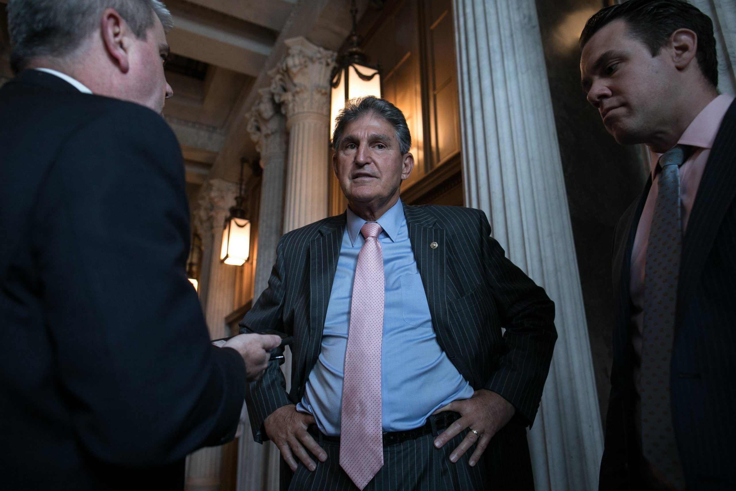 Sen. Joe Manchin of West Virginia is on track to be the only Senate Democrat to break ranks with his party and vote to elevate Judge Brett Kavanaugh to the Supreme Court. "I believe Dr. Ford. Something happened to Dr. Ford," Manchin said, but quickly added the caveat, "I don't believe the facts show it was Brett Kavanaugh."