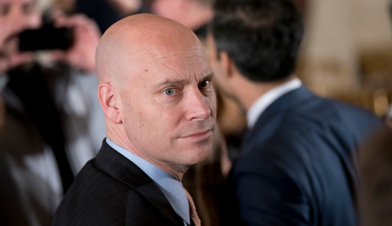 White House Director of Legislative Affairs Marc Short attends a ceremony in the East Room of the White House in Washington, Monday, March 12, 2018, where President Donald Trump honored the World Series Champion Houston Astros for their 2017 World Series victory.