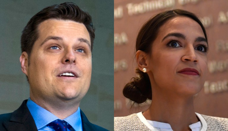 Matt Gaetz and Alexandria Ocasio-Cortez.