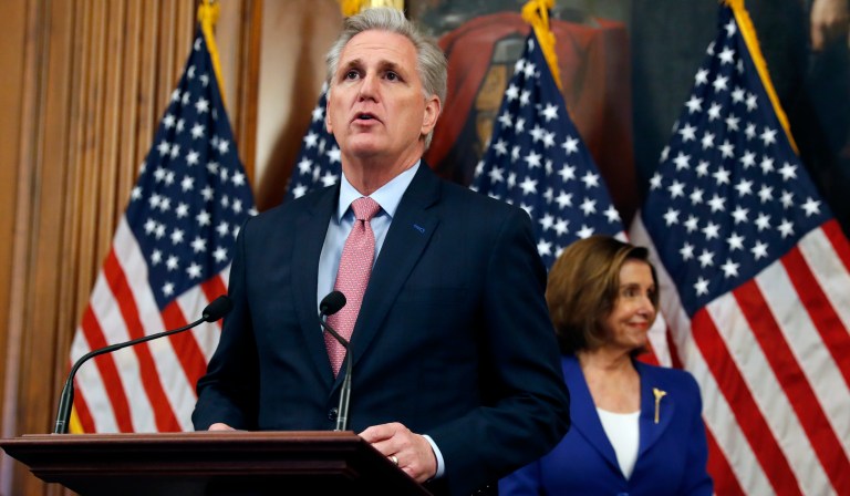 House Republican Leader Kevin McCarthy has introduced a limited GOP agenda to curb climate change, but GOP outside groups are encouraging the party to embrace additional proposals offered by a special climate committee created by House Speaker Nancy Pelosi.