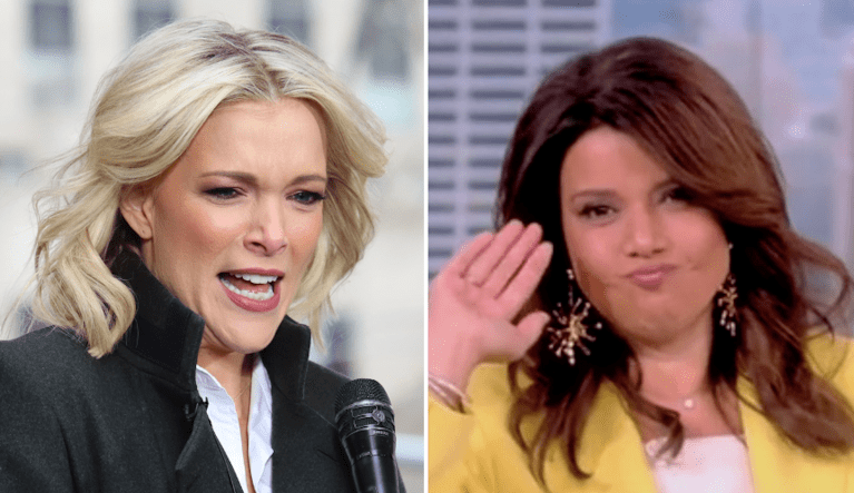Podcast host Megyn Kelly (left) and 