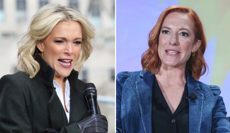 Media personality Megyn Kelly (left) and former White House Press Secretary-turned-MSNBC host Jen Psaki.