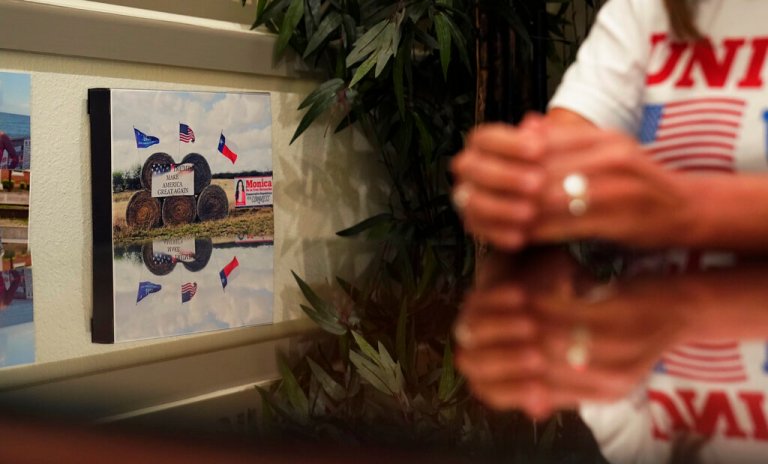 Rep.-elect Monica De La Cruz (R-TX) speaks to the media.