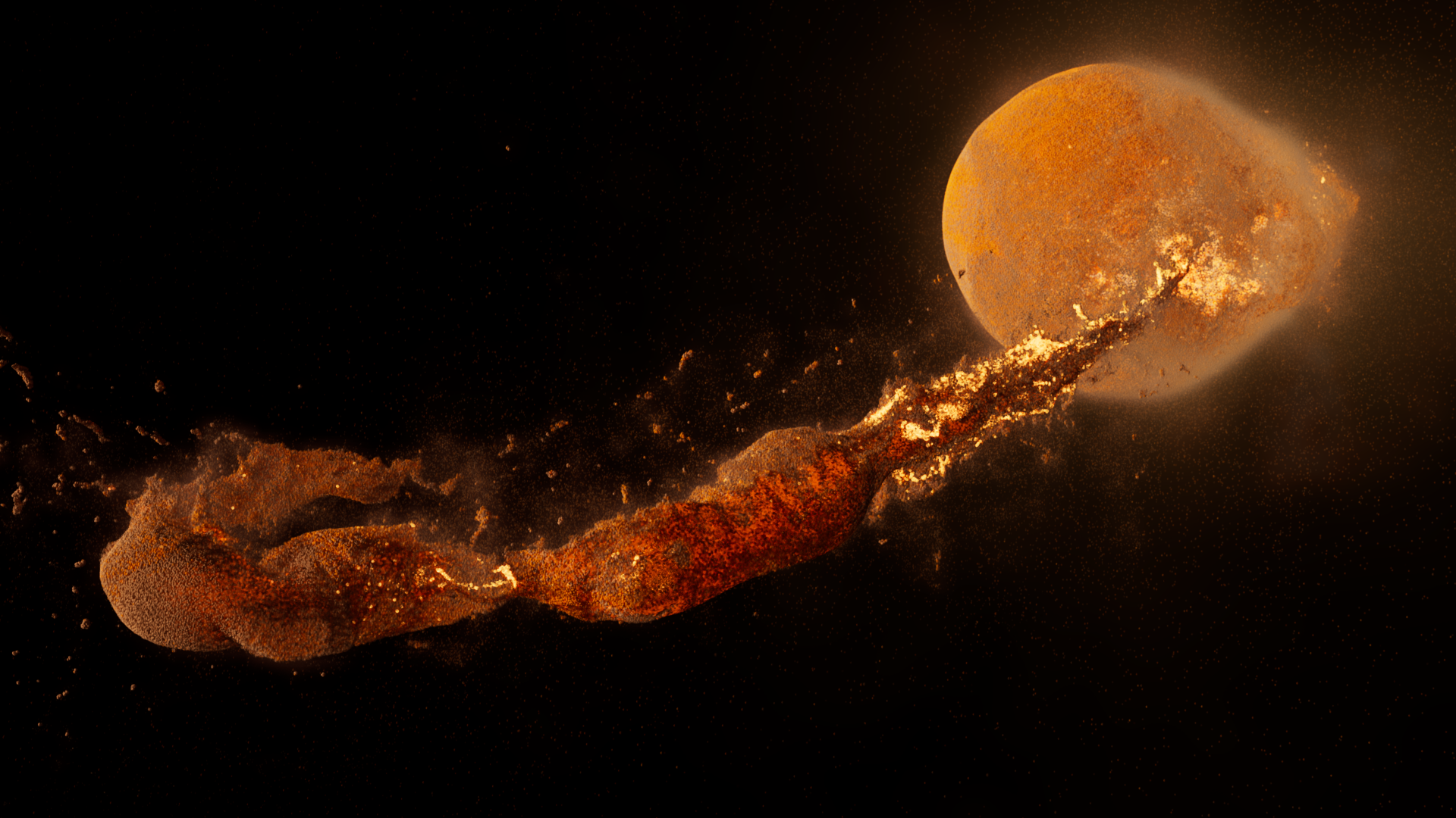 Computer simulations showcase alternate theories of how the moon was formed