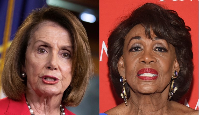 These 2018 file photos show from left, House Minority Leader Nancy Pelosi, D-Calif., Rep. Maxine Waters, D-Calif.