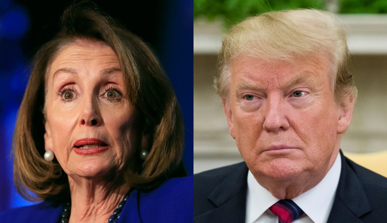 Nancy Pelosi, Donald Trump.