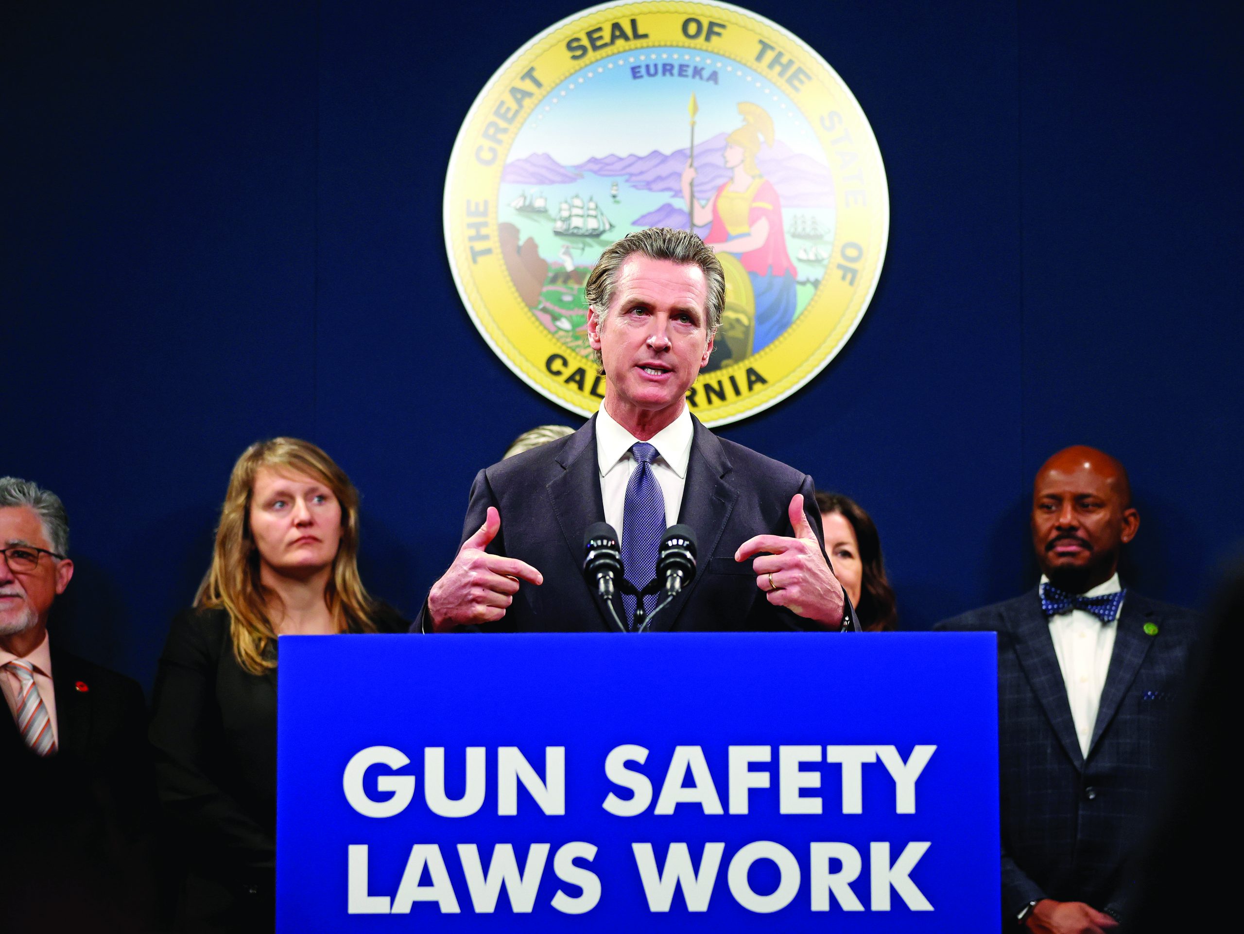 California Governor Newsom Announces New Gun Safety Legislation After String Of Mass Shootings In The State