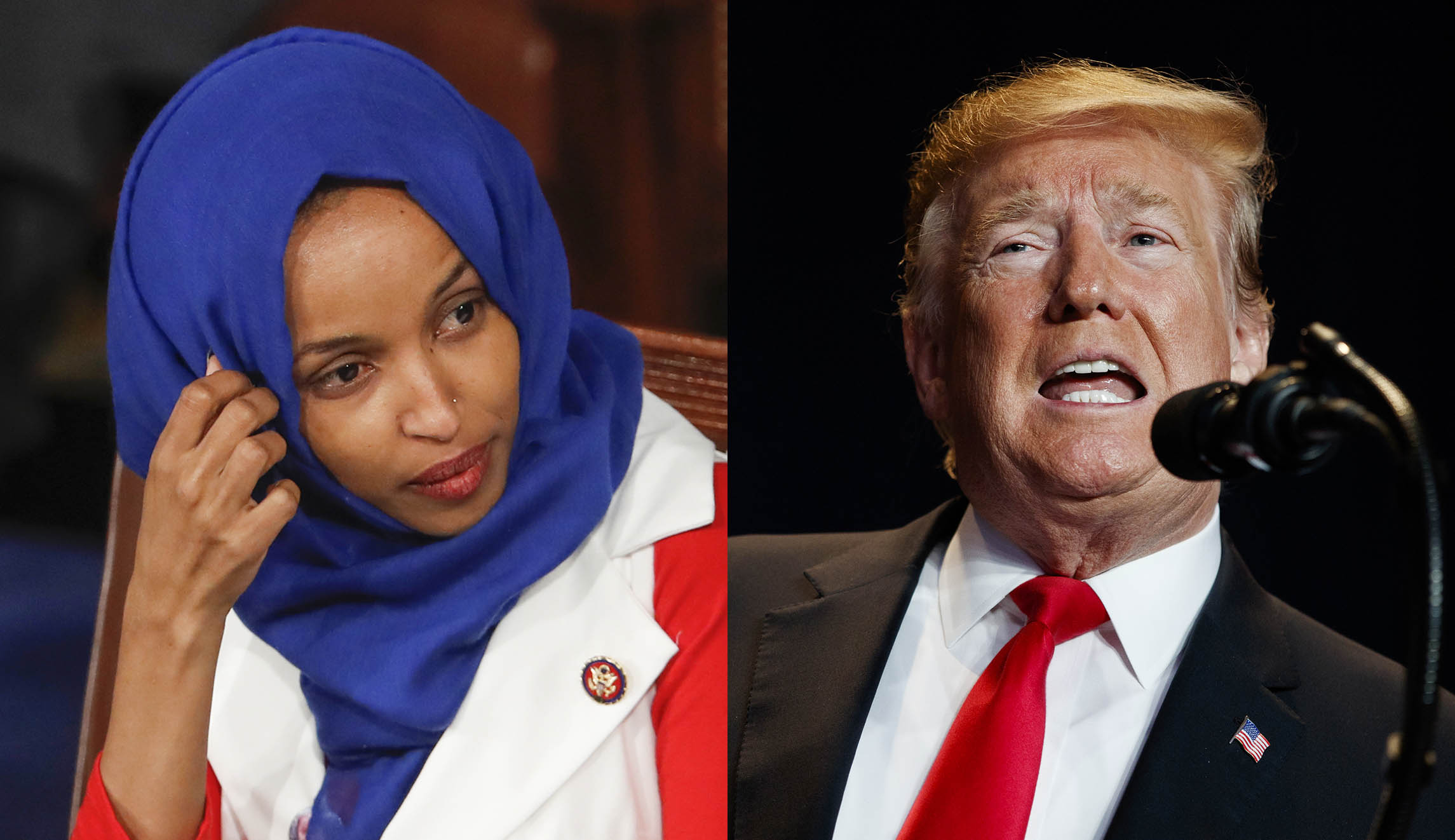 Ilhan Omar says Trump ‘trafficking in hate’ over president’s call for her to resign
