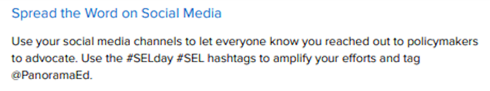 Panorama - SEL Day - Policymaker Contact Toolkit - Page Three