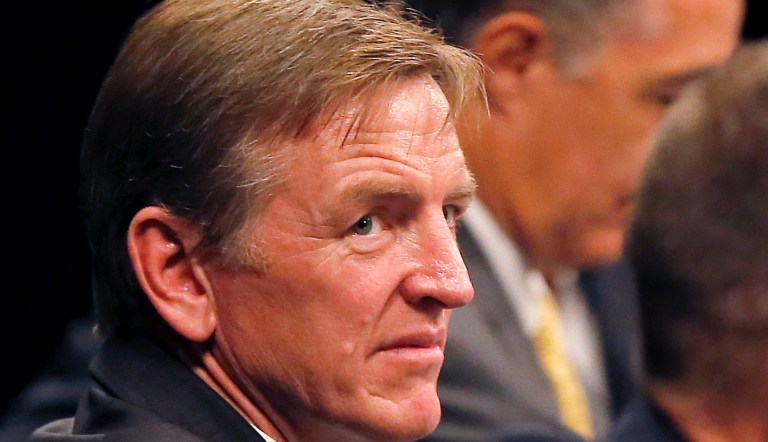 FILE - This Aug. 22, 2013 file photo shows Rep. Paul Gosar, R-Ariz. is seen in Mesa, Ariz. Gosar says the head of the Environmental Protection Agency should be impeached. Gosar accuses EPA administrator Gina McCarthy of lying to Congress about an agency rule to protect small streams, tributaries and wetlands. 